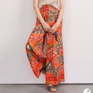 Anthropologie Farm Rio Birdie Wide Leg Pants NWT